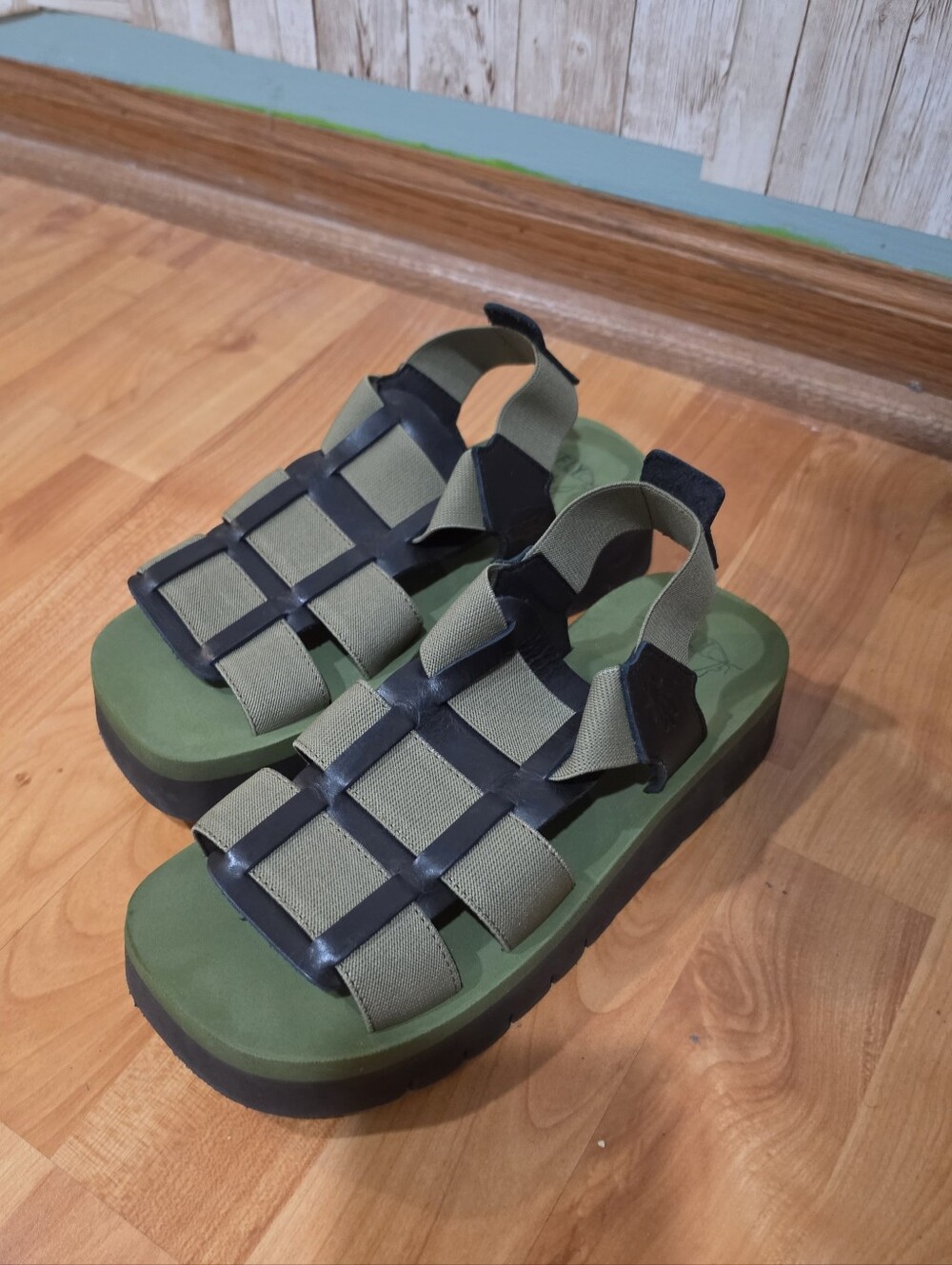 FLY LONDON Sling-Back Platform Sandals SAMB245FLY EU 38 US 8